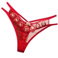 thumbnail image 2 of Jwputqe&nbsp;Thongs for Women,Thongs,Thong Panties,Breathable,Seamless,Solid,Low Waist,Polyester,Spandex ,Red,Free Size, 2 of 4