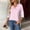 *Pink, variant on ClodeEU Womens Long Sleeve Shirts,V Neck Tees Tops,Tunic Blouses Brown,Womens Plus L