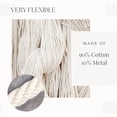 thumbnail image 6 of Evideco French Home Goods Contis Farmhouse White Curtain Tiebacks, 6 of 9