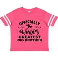 thumbnail image 3 of Inktastic Officially the World's Greatest Big Brother Boys Toddler T-Shirt, 3 of 5
