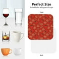 thumbnail image 6 of Pofeuu Tomatoes Print Coasters for Drinks, 4Pack PU Leather Coasters, Bar Drink Coasters for Tabletop Protection, Furniture from Damage-Square, 6 of 6