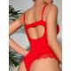 thumbnail image 3 of Gibobby Conjunto de lencería Sexy Liguero con Medias y Tanga Lingerie Set de Dormir Mujer Lenceria Mujer Talla Grande Mujer Sexy Bralette y Tanga Pijamas en Pareja(Rojo, XXG), 3 of 5