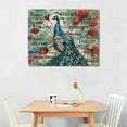 thumbnail image 2 of ONETECH Peacock Canvas Wall Art Pictures Decor Prints Modern Artwork Framed Home Decoration for Bathroom Bedroom Living Room, 2 of 6