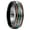 Black, variant on Handmade Tungsten Wedding Ring with Hawaii Koa Wood Domed Black for Men Women 6mm/8mm