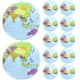 thumbnail image 1 of WORGEOUS Bolas de playa inflables de 12 piezas Bolas de bola inflables inflando en forma de globo, 1 of 8
