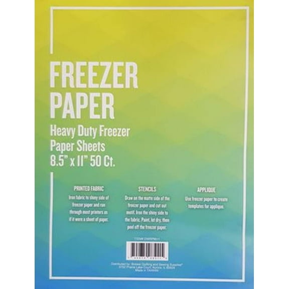 Heavy Duty Freezer Paper Sheets, 50 Count, 8.5" x 11"