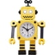 thumbnail image 1 of Robot Alarm Clock, Stainless Metal Silent Alarm Clock With Flashing Glowing Eyes, 1 of 5