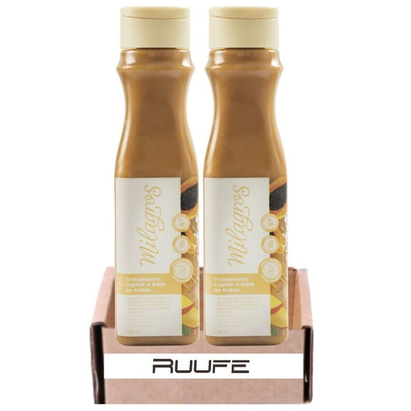 Milagros a base de frutas (2 pack) Ideal for oily or totally dry hair treatment Milagros Colombia Treatment ideal graso totalmente o seco totalmente cabello milagros milagros tratamiento milagros