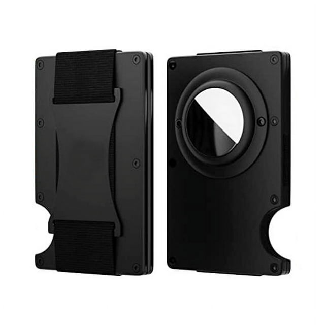 Estuche para tarjetas de seguimiento, billetera de metal con etiqueta de aire, tarjetero de aleación de aluminio y fibra de carbono, estuche para tarjetas de crédito