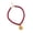 Red, variant on Adjustable Shell Necklace with Glass Beads Lightweight Dangle Jewelry for Women Everyday Wear
