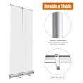 thumbnail image 4 of InstaHibit 33" x 79" Aluminum Retractable Banner Stand Trade Show Display Promo Sign Holder with Carry Bag 6 Packs, 4 of 9