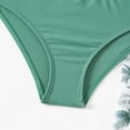 thumbnail image 5 of XZNPDUCQ Girls Swimsuit Bathing Suits Bikini Set 3 Piece Girls' Swimwear Bathing Suit With Cover Up Skirt Swimming Suit For Girls 12-13 Years Green, 5 of 7