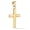 14K Yellow Gold, variant on Solid 14K Yellow Gold Cross Pendant Necklace for Women - No Chain