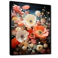 thumbnail image 2 of Designart "Submerged Bouquet Of Blue And White Corals II" Coastal Coral Under Water Floater Framed Canvas Prints, 2 of 5
