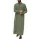 thumbnail image 1 of Bata musulmana larga de estilo árabe para hombre - Botones/Abertura lateral - Poliéster y algodón - Para el día a día/El trabajo - Tallas S-XXXL, 1 of 7