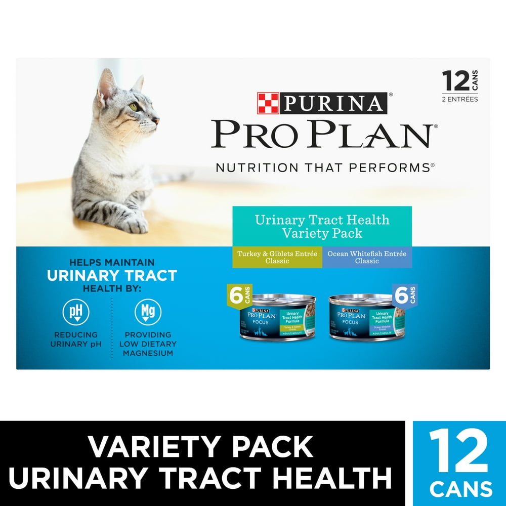 (12 Pack) Purina Pro Plan Urinary Tract Health Wet Cat Food Variety