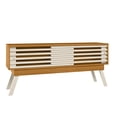 thumbnail image 2 of Mueble Rack 1.5 Elegante para TV hasta 65” Cinamomo/Blanco, 2 of 5