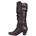 thumbnail image 4 of Womens Rialto Crystal Knee High Slouch Boots, Brown, 4 of 6