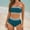 A_ Sky Blue, variant on UTSJKR Women's Tube Top Bikini Set 2 Piece High Waisted Swimwear Color Block Bathing Suit Stretch Exotic Two Piece Swimsuit Sky Blue XL