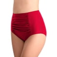 thumbnail image 1 of POINTERTECK Women‘s High Waisted Bikini Bottoms Tummy Control Swimsuit Bottoms Ruched Full Coverage Swim Bottom High Rise, 1 of 4