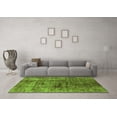 thumbnail image 3 of Ahgly Company Indoor Rectangle Solid Green Modern Area Rugs, 7' x 10', 3 of 4