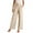 Beige, variant on qILAKOG Wide Leg Pants for Women High Waisted Business Casual Pants Work Women's Fashion High Waist Wide Leg Pants Solid Color Versatile Casual Suit Pants Brown S