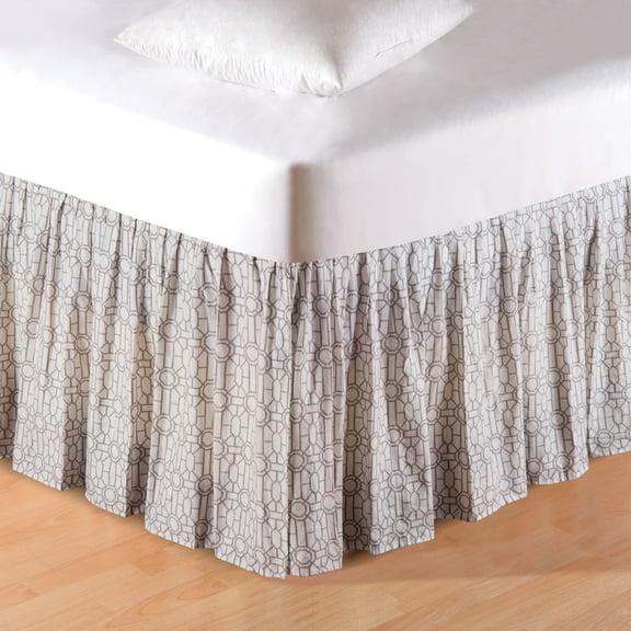 Colonial Williamsburg Folly Lattice Twin Bed Skirt Drop Length: 18 inches