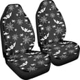 thumbnail image 3 of XYZCANDO Vehicle Interior Cushion Protector Halloween Spider Bat 2 Pack Car Seat Covers Soft Truck Van SUV Easy to Install Breathable Car Front Seat Covers, 3 of 10