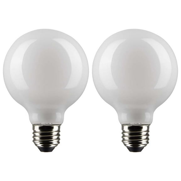 2Pk - Satco 4.5w G25 Globe Filament LED 2700K Medium Base Dimmable - 40w equiv