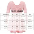thumbnail image 2 of BRGZLK Girl Leotard Skirt Spring Solid Color Round Neck Elastic Long Sleeve Ruffle Edge Dress Princess Dress Ballet Tutu Dress Purple 2-3 Years, 2 of 4