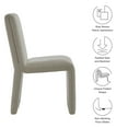 thumbnail image 3 of Side Dining Chair, Brown, Fabric, Bar Pub Cafe Bistro Dining Kitchen Hospitality Restaurant, Modern Contemporary, HB37772, 3 of 9
