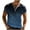 Sky Blue, variant on Plebaso Summer Shirts for Men Printed Button up Round Neck Tshirts Pullover Casual Short Sleeve Mens Tops