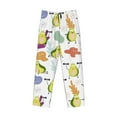 thumbnail image 4 of Balery Men'S Orange Green Avocado Pants,Sleepwear Pants,Pajama Pants,Pj Bottoms Drawstring And Pockets-Small, 4 of 9