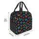 thumbnail image 3 of Fotbe Multicolored Butterflies Bolsa Térmica con Estampado y Forro de Aluminio Grueso Bolsa de Almuerzo con Bolsillo Frontal para Hombres y Mujeres, Ideal para Trabajo, Escuela, 3 of 8