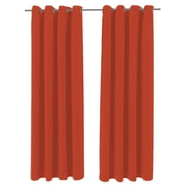 Jordan Manufacturing 54" x 96" Melon Solid Grommet Semi-sheer Outdoor Curtain Panel