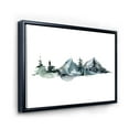 thumbnail image 3 of Designart 'Minimalistic Fir Forest and Winter Mountains III' Modern Framed Canvas Wall Art Print, 3 of 5