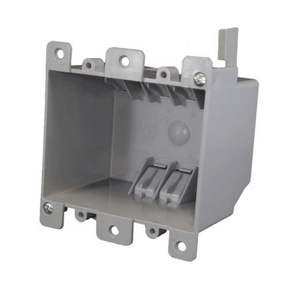 Cantex Electrical Box,2 Gang,25 cu. in.,PVC EZ25DOR