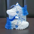 thumbnail image 2 of Zapatillas de correr para niños, Color degradado, primavera Otoño, nuevo estilo, zapatillas deportivas para niños y niñas, cómodas zapatillas transpirables con parte inferior de PVC, 2 of 5