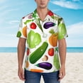 thumbnail image 4 of Disketp Hawaiian Shirts For Men,Vegetables2 Print Mens Casual Short Sleeve Button Down Shirts Beach Shirt, 4 of 8