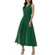 thumbnail image 4 of INSPIRAR CHIC Mono de Pierna Ancha para Mujeres Chifón Cuello en V Cóctel Sin Mangas Mono M Verde Oscuro, 4 of 6