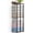 Rustic Brown, variant on Wall-Mounted Towel Rack with Rustic Brown Wooden Shelf and 3-Bar Metal Holder