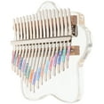 thumbnail image 2 of Piano de pulgar transparente de 17 teclas con martillo de afinación, Kalimba portátil para principiantes, instrumento musical de mano Kalimba portátil, 2 of 7