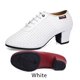 thumbnail image 1 of Zapatos de baile latino para mujer, zapatos de salón de Salsa, suela suave, zapatos de práctica de baile de PU, tacón de 5cm, zapatillas de baile para mujer, 1 of 5