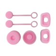 thumbnail image 1 of Tapón antiderrames, juego de tapones de silicona antiderrames, tapa para botella de vacío, pajita reutilizable Rosa, 1 of 8