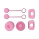 thumbnail image 1 of Tapa para pajita de vaso, tapón antiderrames, sellador portátil, reutilizable, tapa para pajita Rosa, 1 of 8
