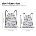 thumbnail image 2 of Saiise Trains And Cactuse Pattern Sports Drawstring Backpack - String Swim Gym Bag with Wet Proof Pocket for Women&Men-Small, 2 of 6