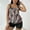Black, variant on QIPOPIQ Women's Plus Size Tankini Sexy Backless High Waisted Conservative Tankini Swimsuit Flat Angle Swimsuit Set Split Swimwear Beachwear Two Piece Swimsuit Summer Clearance