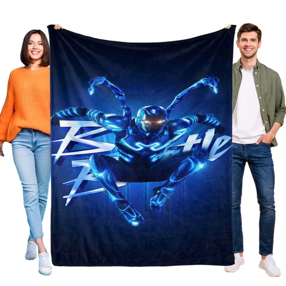 Blanket Blue Beetle for Boys Girls Lightweight Kids Throw Blanket Cute Soft Blankets Flannel Plush Blankets Gifts 30x40in