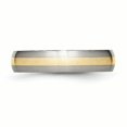 thumbnail image 3 of Titanium 14k Gold Inlay 5mm Ring Man Wedding Precious Metal   For Dad Mens  For Him, 3 of 10