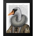thumbnail image 2 of Fab Funky 20x24 Black Modern Framed Museum Art Print Titled - Elizabethan Swan, 2 of 5